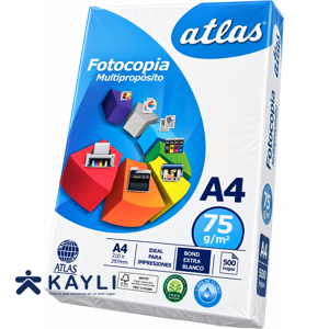 PAPEL BOND ATLAS A4 75GR