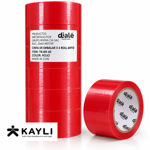 CINTA DE EMBALAJE DIALE ROJO TRJ48-60