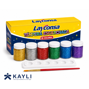 TEMPERA LAYCONSA ESCARCHADA EN CAJA  