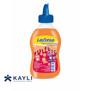 GOMA LAYCONSA FANTASIA NARANJA X 240ML.
