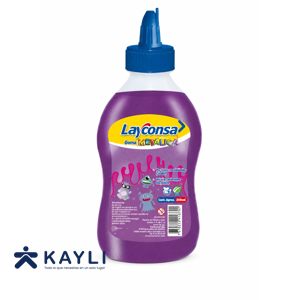 GOMA LAYCONSA METALICA MORADO X 240ML.