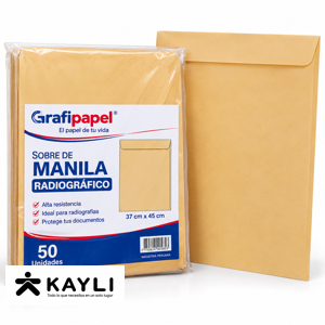 SOBRE DE MANILA RADIOGRAFICO GRAFIPAPEL