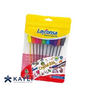 LAPICERO LAYCONSA CRYSTAL L-036 EST. X 10UND