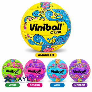 PELOTA VINIBALL VOLEY GRAFITI CUERO COSIDO