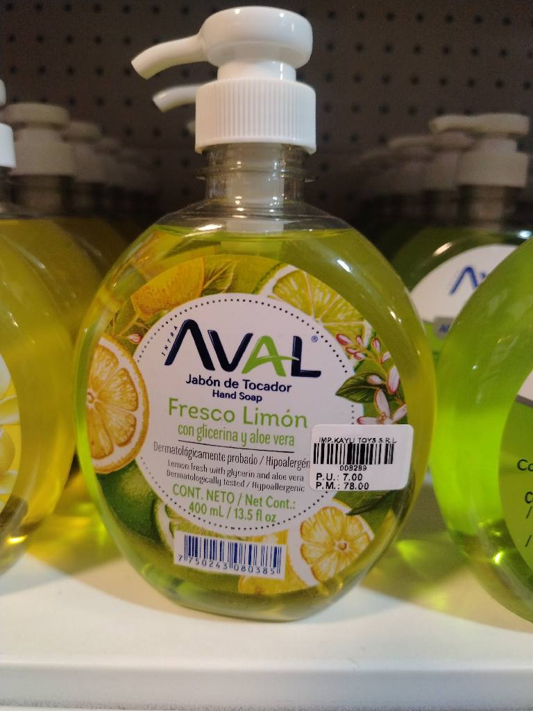 JABON LIQUIDO AVAL X400ML