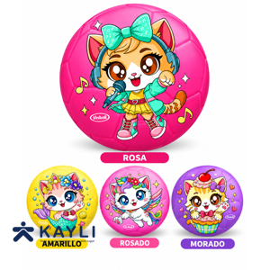 PELOTA VINIBALL RECREATIVA GATITOS -AVIONES