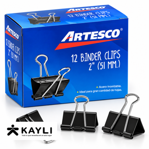 BINDER CLIPS ARTESCO 2"(51MM) AR16083005