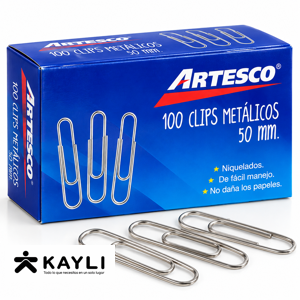 CLIPS METALICOS ARTESCO X50MM AR16305002