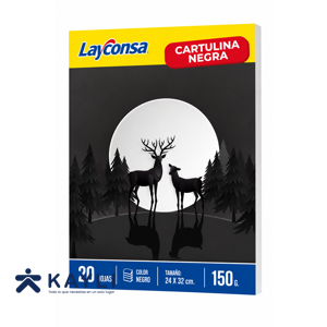SKETCH BOOK LAYCONSA DE CARTULINA NEGRA X20 HOJAS