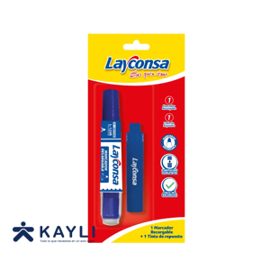 PLUMON  LAYCONSA RECARGABLE C/CARTUCHO AZUL L-123R
