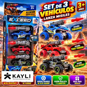 CARRO DE METAL X3 MINI 779-82C
