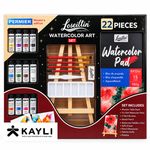 SET DE ACUARELA CON CABALLETE X22 PCS L-997W
