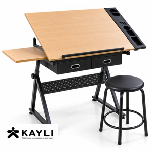 MESA DE DIBUJO MDF UTL-H10/M-02 + SILLA