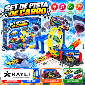PISTA TIBURON CON CARROS 8207