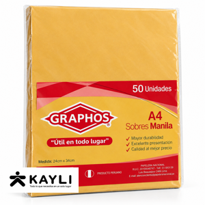 SOBRE MANILA GRAPHOS A4 foto 2
