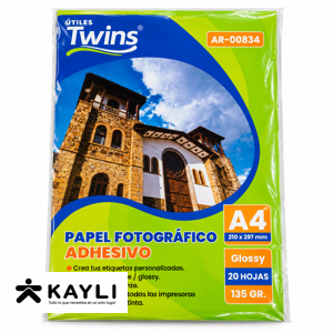 PAPEL FOTOGRAFICO TWINS CON ADHESIVO AR-00834 foto 2
