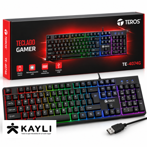 TECLADO TEROS GAMER TE-4074G foto 2