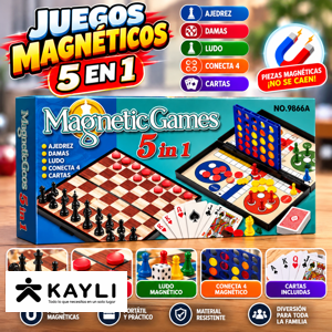 MAGNETIC GAMES 5EN1 9866A foto 2