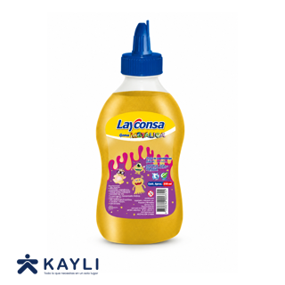 GOMA LAYCONSA METALICO DORADO X 240ML.