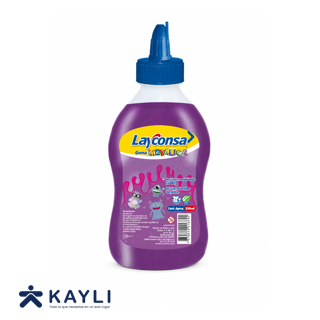 GOMA LAYCONSA METALICA MORADO X 240ML.