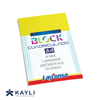 BLOCK LAYCONSA CUADRICULADO X50 HOJAS
