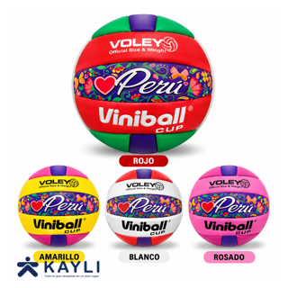 PELOTA VINIBALL VOLEY FOLK CUERO COSIDO