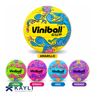 PELOTA VINIBALL VOLEY GRAFITI CUERO COSIDO