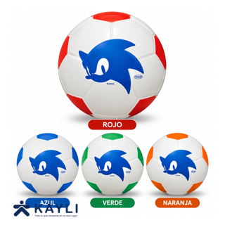 PELOTA VINIBAL SEMIDEPORTIVO FUTBOL SONIC-SPIDERMAN 015358-015349
