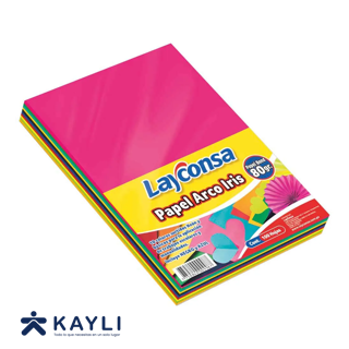 PAPEL BOND LAYCONSA DE COLORES X100