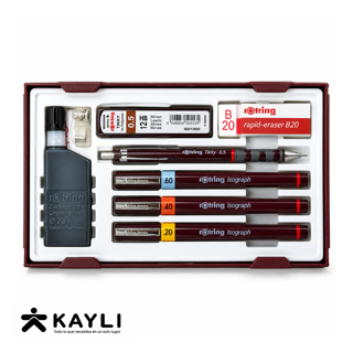 SET DE ESTILOGRAFOS ROTRING COLLEGESET 246
