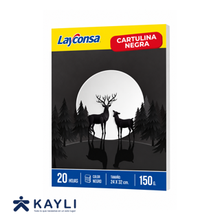 SKETCH BOOK LAYCONSA DE CARTULINA NEGRA X20 HOJAS