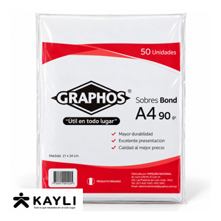 SOBRE BOND GRAPHOS A-4 X50