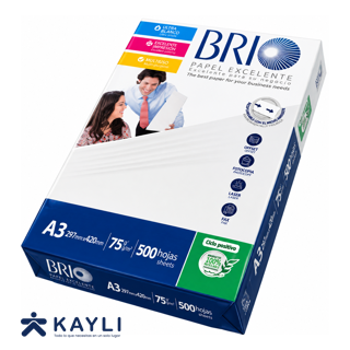 PAPEL BOND BRIO A-3 X75 GRAMOS