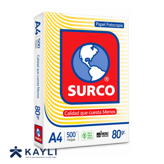 PAPEL BOND SURCO X75 GRAMOS