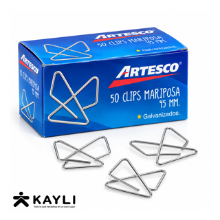 CLIP MARIPOSA ARTESCO 45MM X12 AR16080002