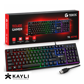 TECLADO TEROS GAMER TE-4074G