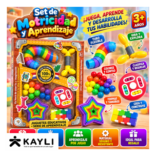 KIT DE ESTIMULACION SENSORIAL DE 6 JUEGOS 6665