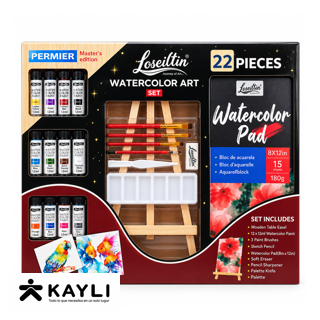 SET DE ACUARELA CON CABALLETE X22 PCS L-997W