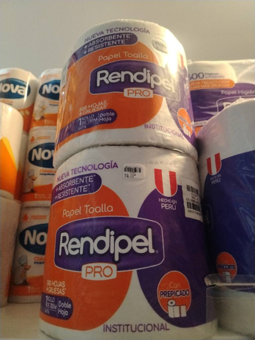 PAPEL TOALLA INSTUCIONAL RENDIPEL ROLLO X100 METROS