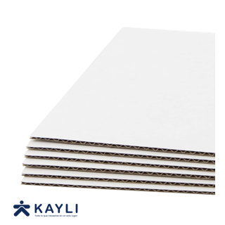 CARTON CORRUGADO BLANCO/BLANCO 70X100