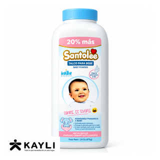 TALCO PARA BEBE SANTOLEE GRANDE X 675GR POW-675G-BB