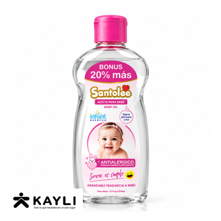 ACEITE PARA BEBE SANTOLEE MANZANILLA-ROSA OIL-354ML