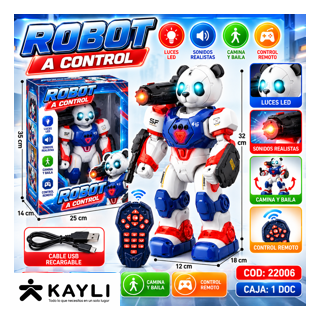 OSO ROBOT A CONTROL REMOTO 22006