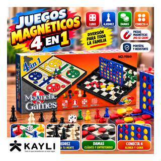 MAGNETIC GAMES 4EN1 9866